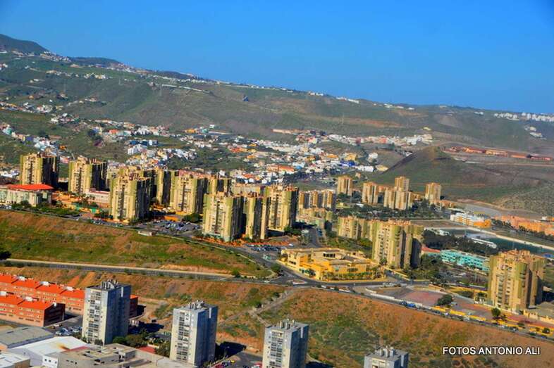 Vista aérea de Jinámar (Foto Antonio Alí)